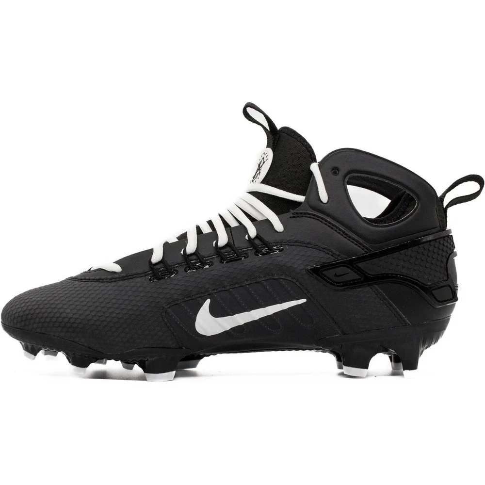 Nike Huarache 9 Elite MD LAX Lacrosse Cleats Men 8.5 Black White FD0888-002 *New